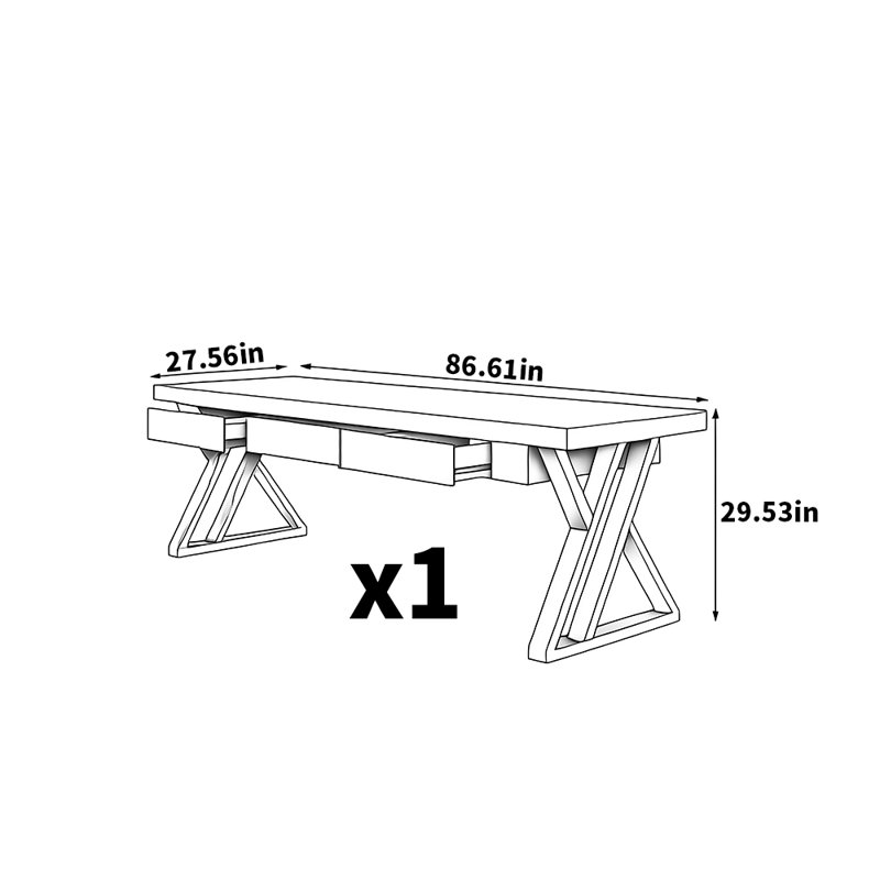 Tewksbury, 29.53" H x 86.61" W x 27.56" D