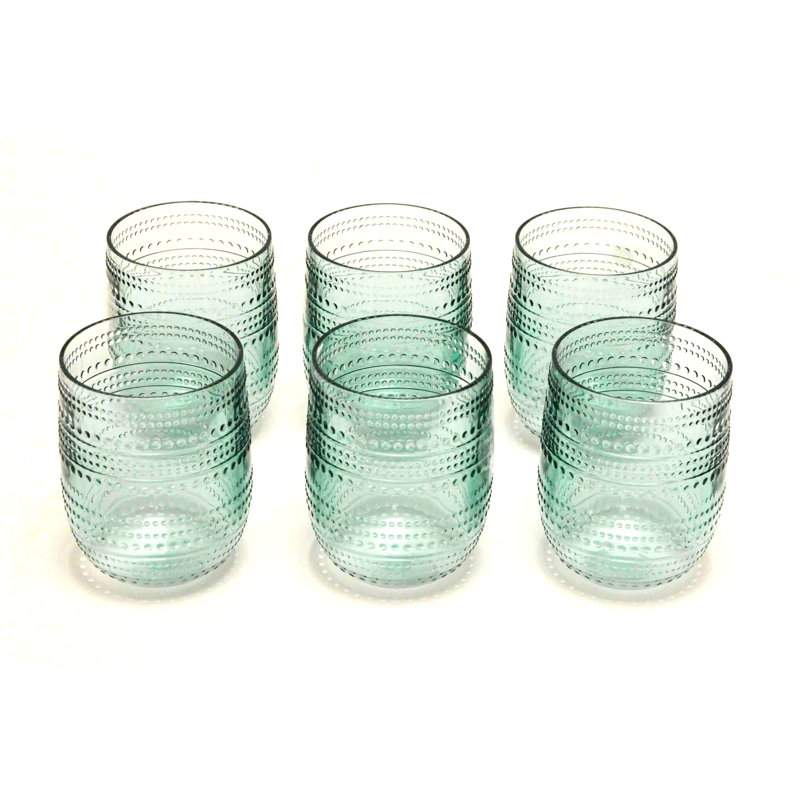 Adalet 426 ml Acrylic Drinking Glass Set, Green