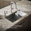 Riverby® 33" x 22" x 9.625" Under-Mount Double-Equal Kitchen Sink with Accessories and 5 Oversized Faucet Holes-125039943-125039944