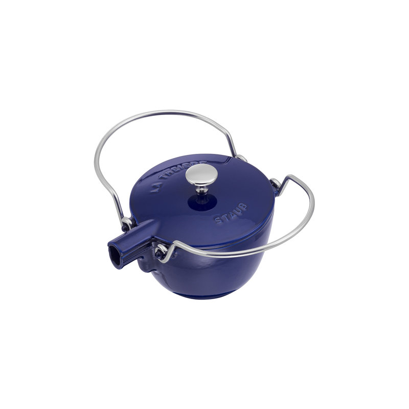 STAUB Cast Iron Tea Pot 1.15L, Dark blue