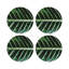 Sous-verres ronds en cuir tropical-119015389
