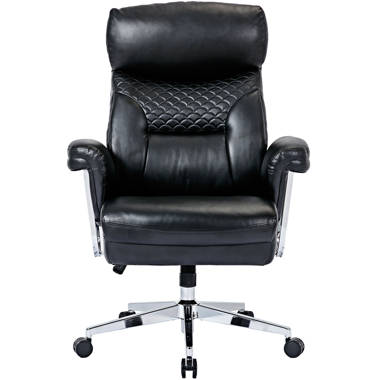 Nola Ergonomic Heated Massage Executive Chair The Twillery Co. Upholstery Color: Gray