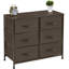  Commode 6 tiroirs Sorbus avec structure en acier, plateau en bois, bacs en tissu-1662881587