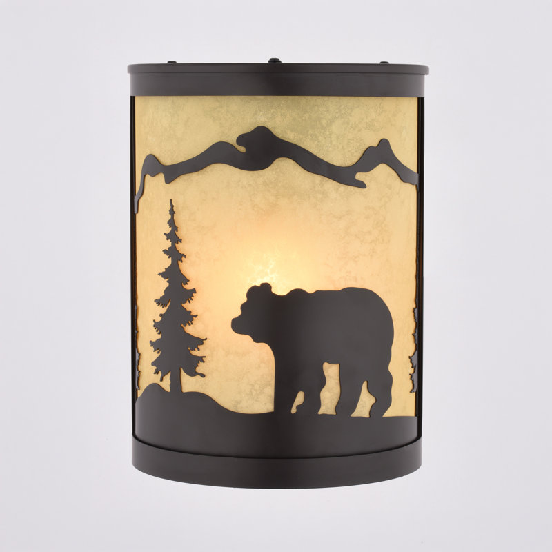 Plafonnier encastré 1 lumière Homar, Ours, Bronze chaleureux