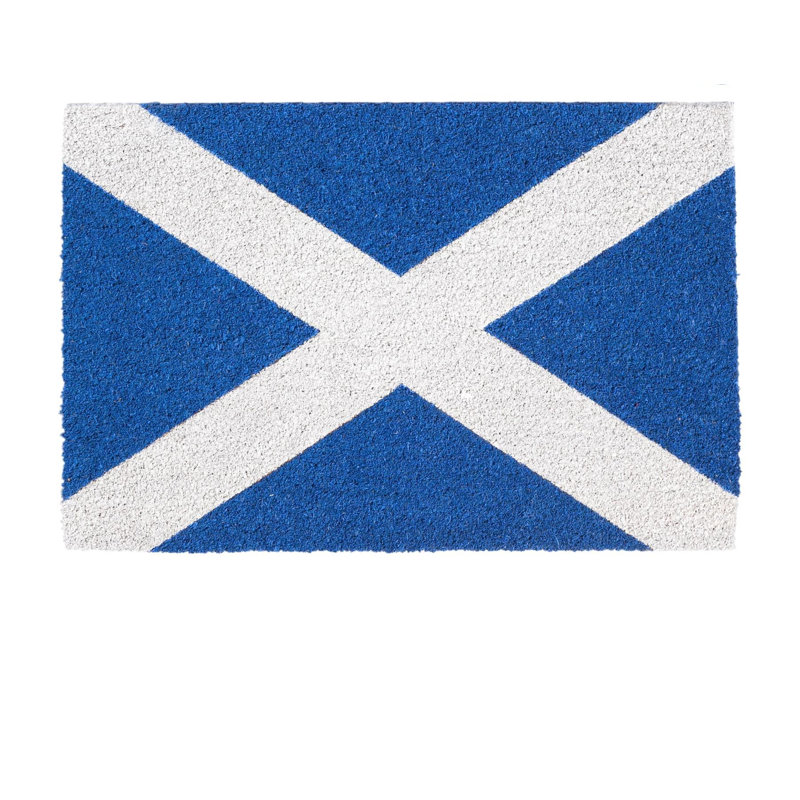 Nicola Spring - Coir Door Mats - 60 x 40cm - Scotland Flag