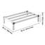 Support de rangement en aluminium, 36 x 20 8, 1000 lb robuste, adapté pour le coffre extensible dans les véhicules et les cuisines, facile à nettoyer Dunnage