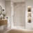 57-60*78 INCH Frame Single Sliding soft-close Shower Doors, Bathroom Sliding Shower Door, (8mm) Thick SGCC Tempered Glass Door For Bathroom Door --Sliver-135828866