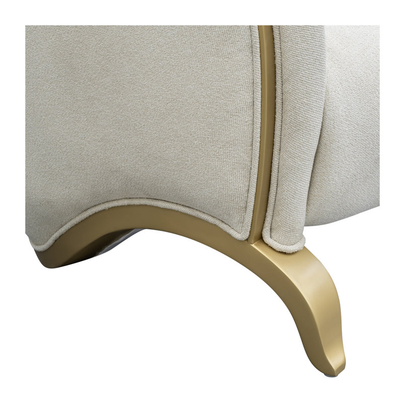 Scotts Square Loveseat - Cornsilk/Light Champagne
