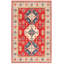 Tapis rouge foncé Malci Gazni 6 pi 0 po x 9 pi 3 po