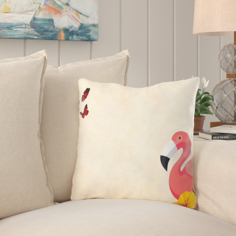  Coussin Flamingo, Microsuède, Intérieur