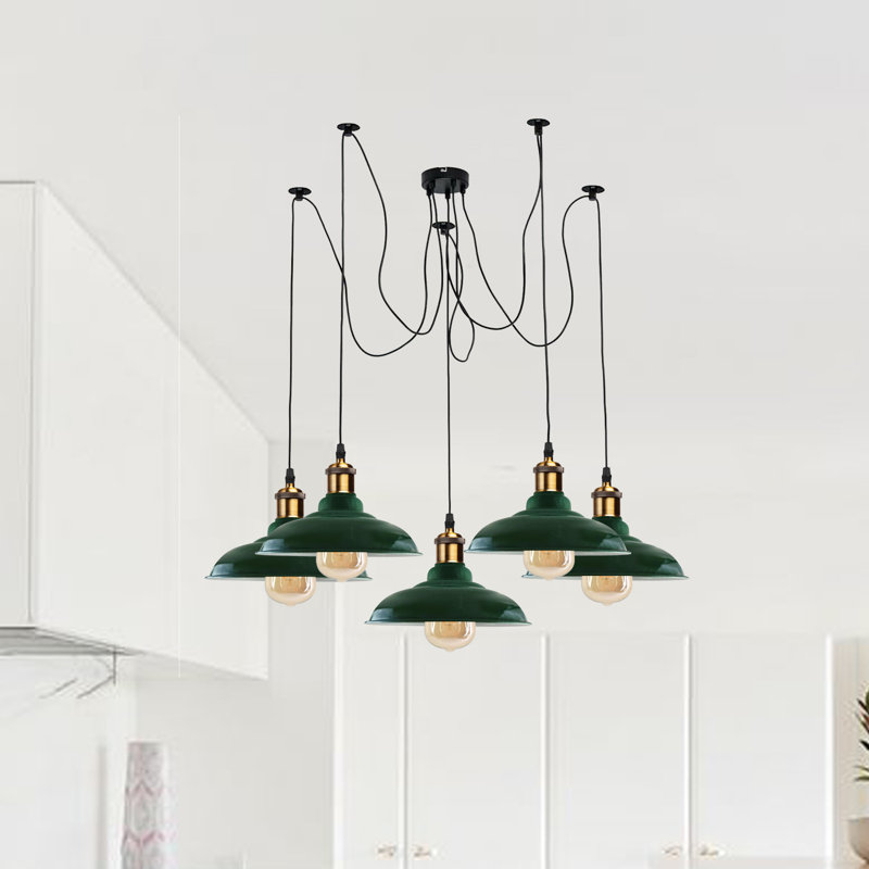 London 5 - Light Pendant, Green