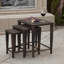 Table d'appoint en osier / rotin
