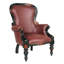 Fauteuil victorien en similicuir