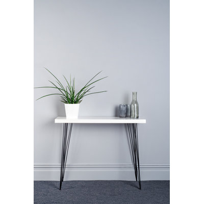 Derouen 100cm Solid Wood Top Console Table