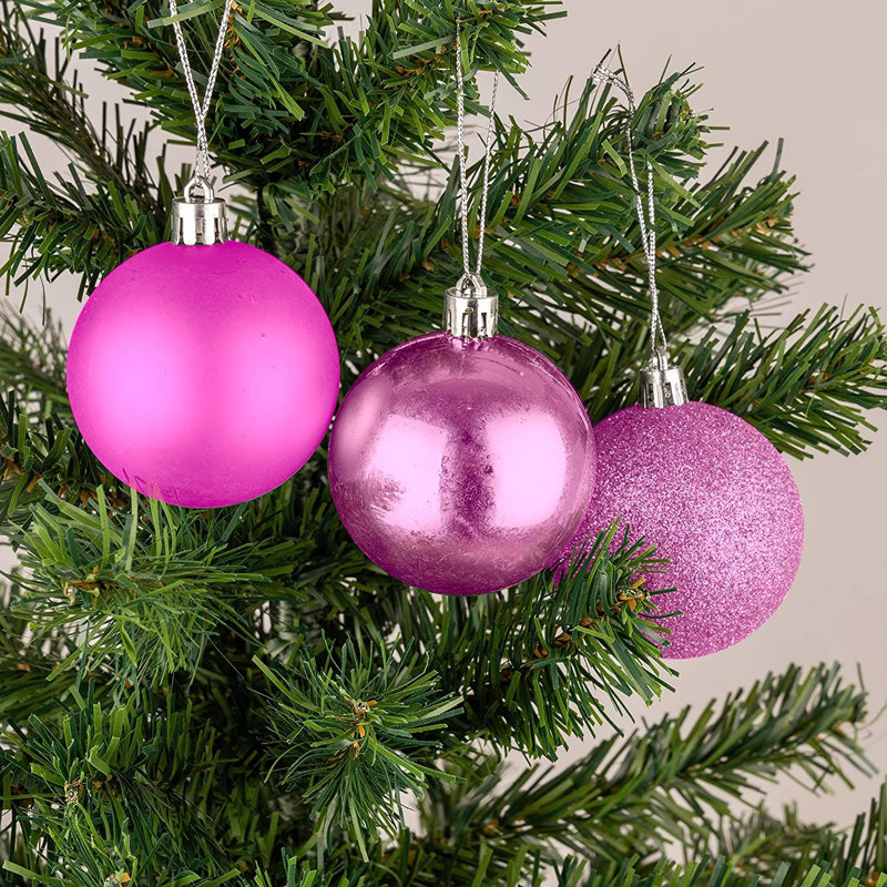 Polyvinyl Chloride (PVC) Bauble, 6cm H x 6cm W x 6cm D, Pink