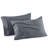Bedsure Pillow Cases Standard Size - Polyester & Rayon Derived From Bamboo Cooling Pillowcase Set Of 2, Breathable, Soft And Wrinkle-Free Pillow Covers With Envelope Closure, Dark Grey, 20X26 Inches