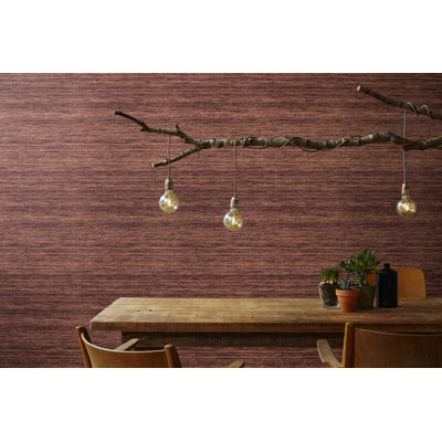Feel Shimmery Horizontal Leaf Design 33' L x 21" W Wallpaper Roll