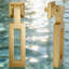 Rectangular Ring Pull Handles For Drawers And Cabinets, Brushed Brass Finish Zinc Alloy Hardware, Modern Hanging Design Furniture Pulls For Dresser Closet And Storage Box