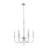 Hestia Lucite & Polished Chrome Chandelier