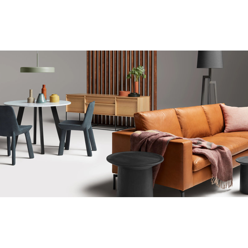 Rule 74'' W Console Table, Walnut