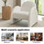 Delal  Upholstered  Boucle Armchair-1271571662