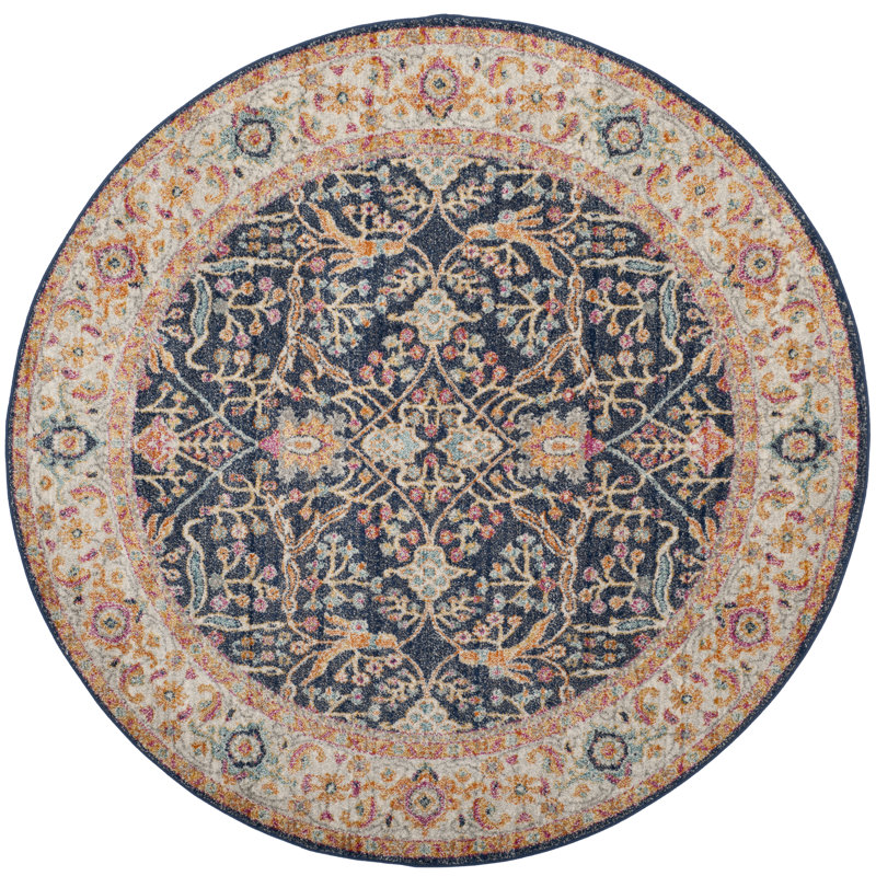 Laylah Oriental Hand Woven Area Rug, Round 201 cm