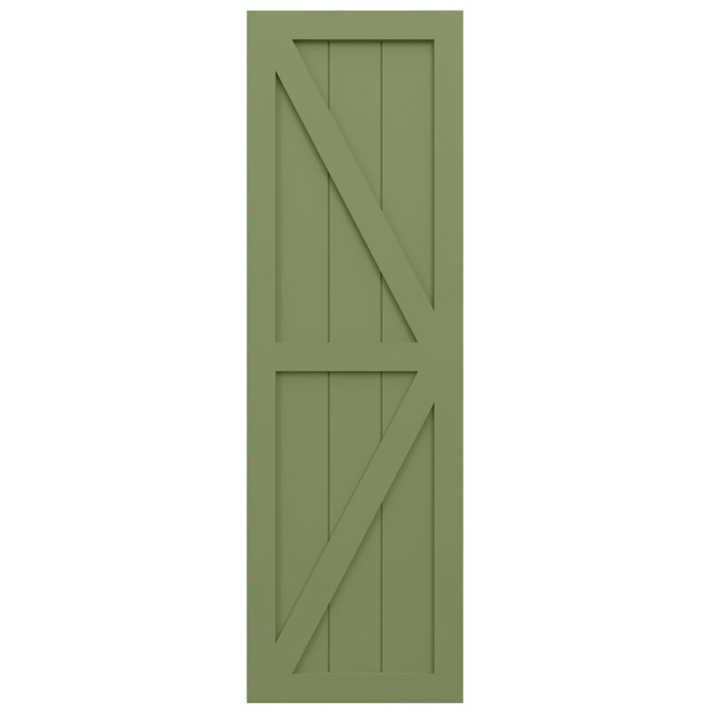 Deux volets de ferme EnduraCore Composite, Vert mousse, 12"W, 77"H