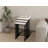 Elegant Nesting Table Set (3 Pieces) - White & Black, 15.7 x 24.3 x 15.7 in | 100% Melamine Coated Particle Board, 0.7 in Thickness, Durable Metal Frame | Modern Design Perfect for Home Office & Living Room