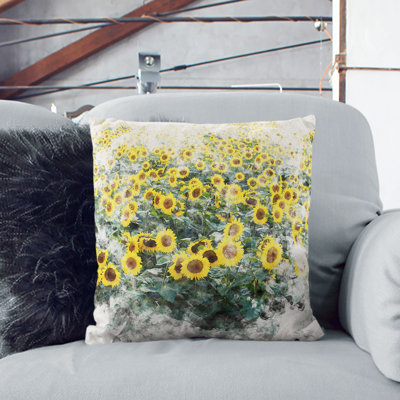 Floral Square Throw Cushion