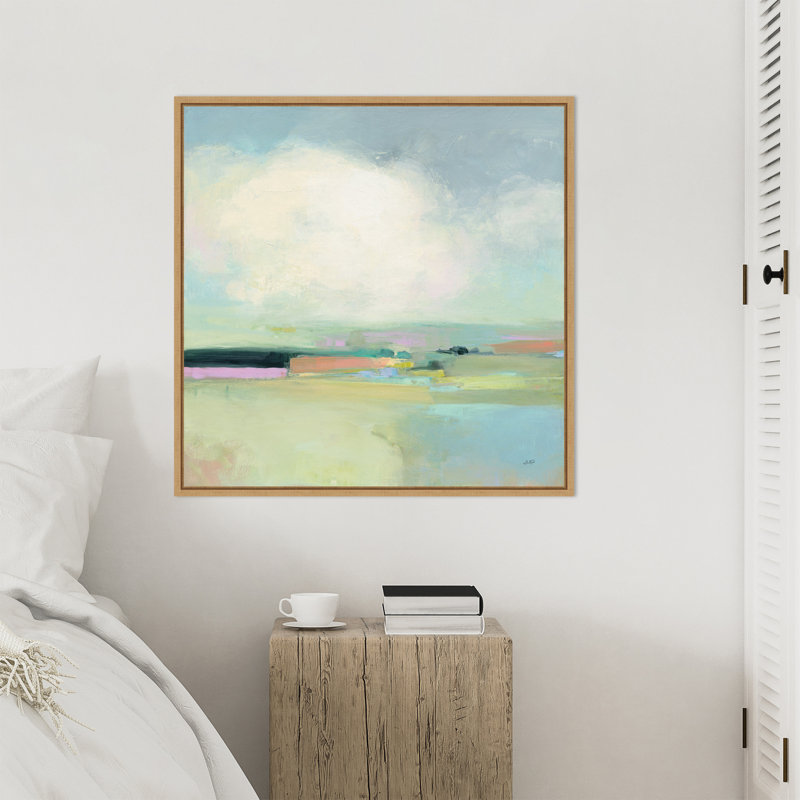 «Colorful Landscape» par Julia Purinton, reproduction d'art sur toile encadrée