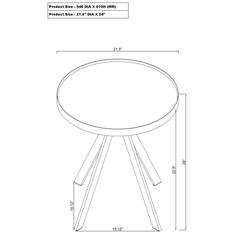 Ensemble de tables basses et tables de bout Modern, Black