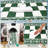 4x6 Checkered Christmas Area Rug, Washable Non Slip Low Pile Rug for Kitchen Bedroom, Green-894471928-894471921