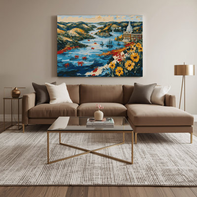 USA State Maryland Black Canvas Wall Art
