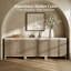 Buffet 2 portes, Travertine Greige - ensemble de 3