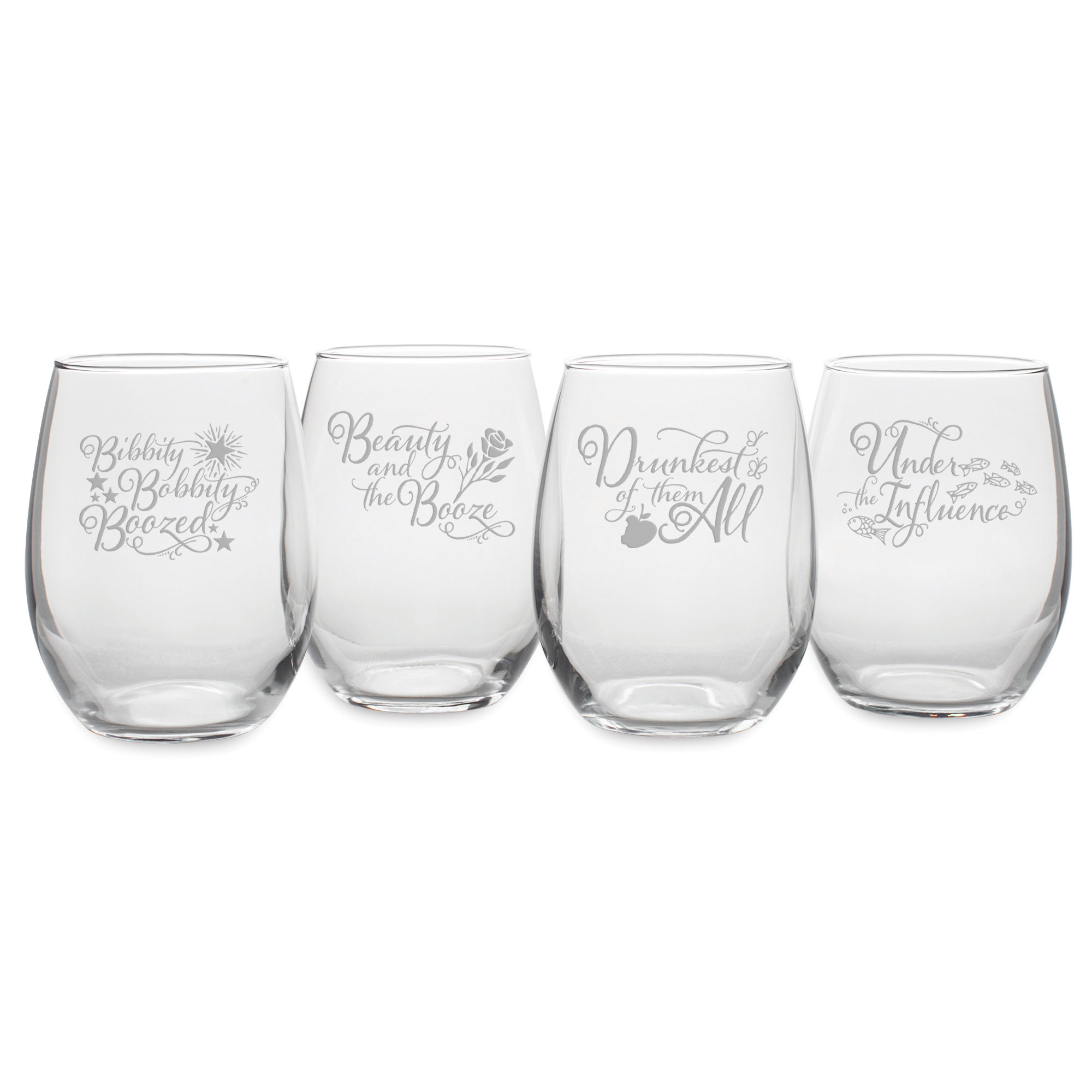 JoyJolt Spirits 4 - Piece 19oz. Glass Stemless Wine Glass Stemware Set &  Reviews