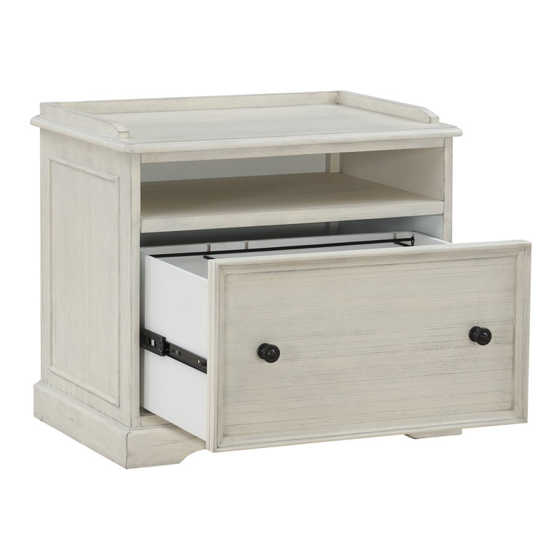 Charesse 27'' Wide 1 -Drawer File Cabinet, Antique White