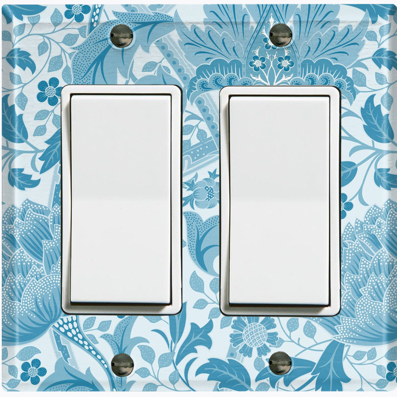 Nature Themed 2 - Gang Toggle Light Switch Standard Wall Plate