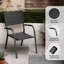 2 chaises de patio empilables