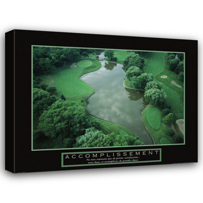Lark Manor™ Frontline Gallery Wrapped Canvas Art Titled: Accomplissement, Golf