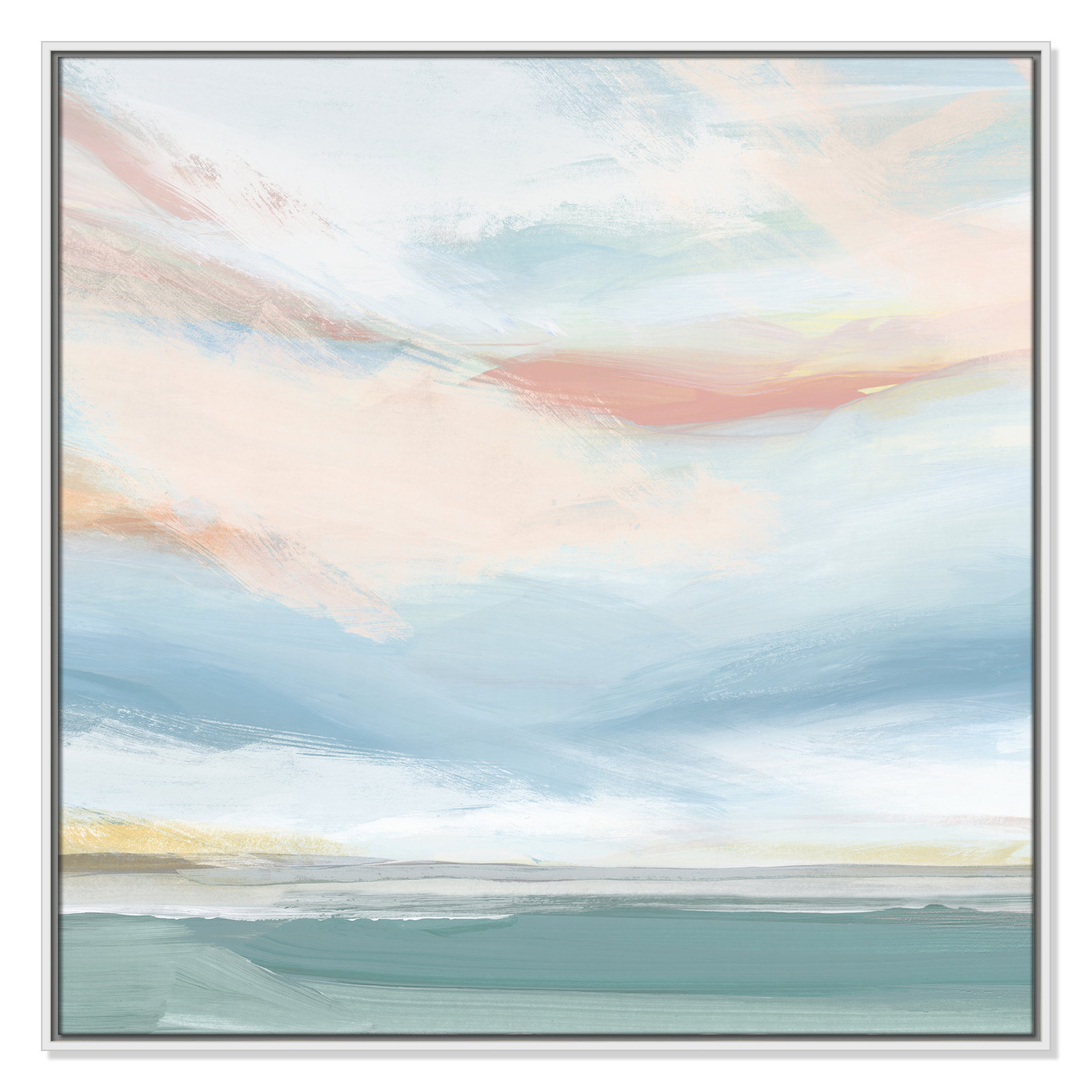 Delphi "Sweetness I" Painting by Isabelle Z, 37.5" H x 37.5" W x 2" D, White Framed Canvas
