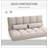 Convertible Floor Sofa Chair, Folding Couch Bed, Guest Chaise Lounge with 2 Pillows, Adjustable Backrest and Headrest, 51.25" L-820907089