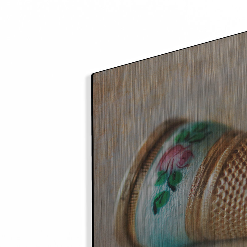 «Heirloom Thimble» par Jessica Rogers, art mural en métal, H 12 po x l 12 po