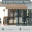 Dakota Fields 250cm W x 120cm D Polyester Cover Retractable Patio Awning