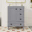Meuble-lavabo autoportant moderne avec lavabo en céramique durable, rangement spacieux et tiroirs à fermeture en douceur-12352605