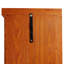 Vitrine d'angle vitrée d'angle pour vitrine d'angle pour salon, armoire vitrée, collection Antique, vin, lumière de rangement en verre pour bar incluse, chêne foncé-1236929577