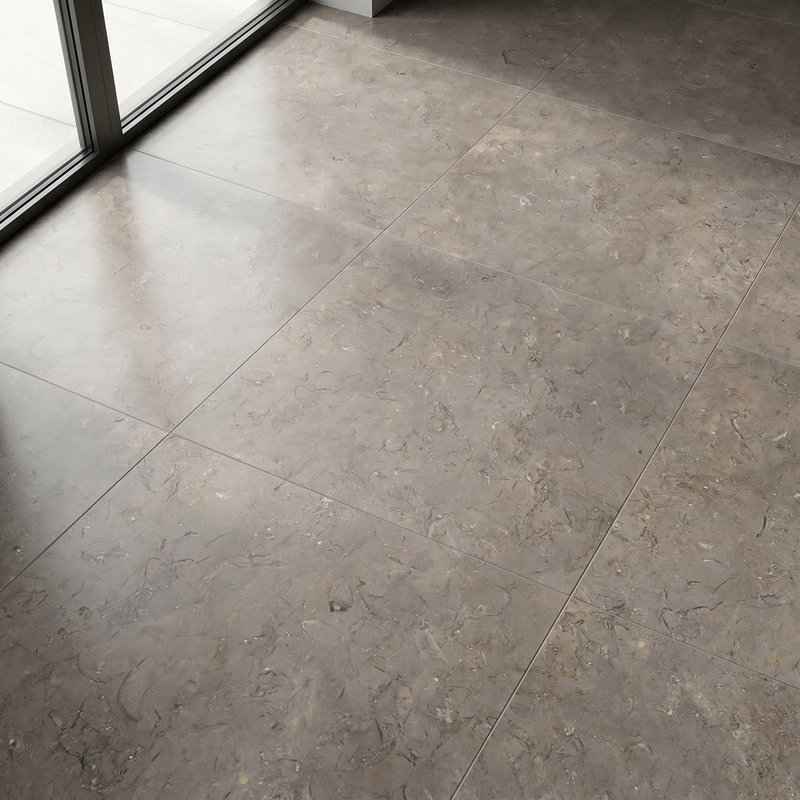 Caspian Brown Leathered 12x24 Limestone Tile