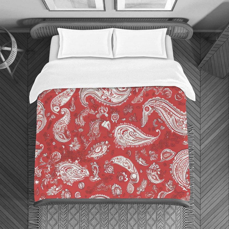 Housse de couette en microfibre Botanical, Housse de couette très grand