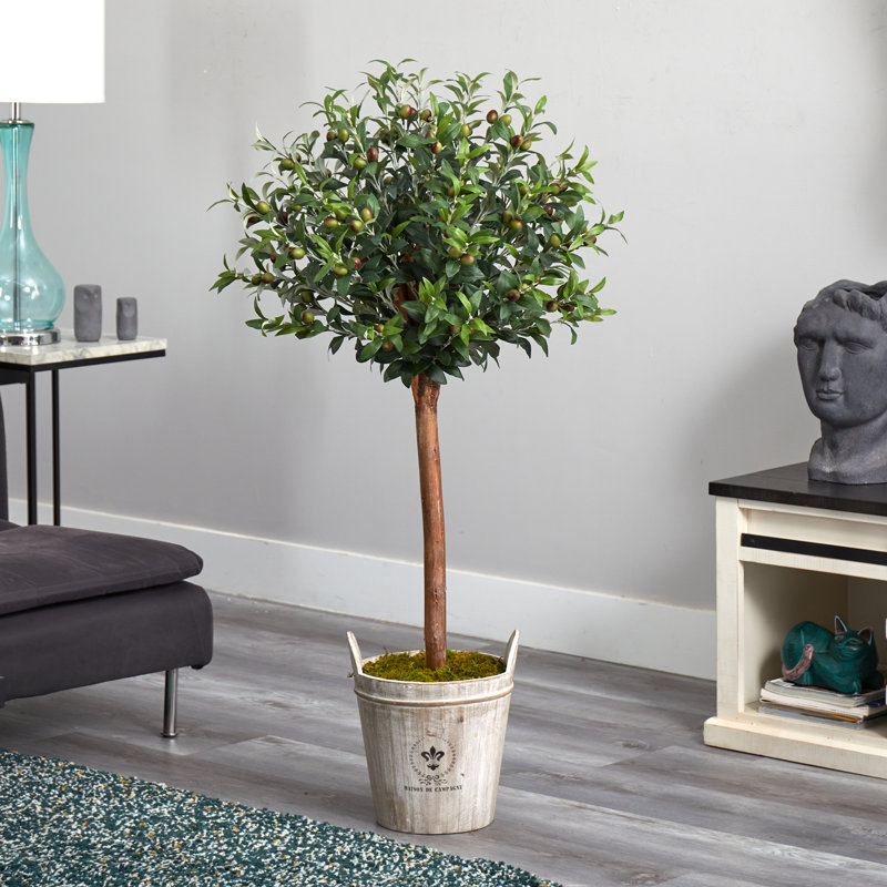 Olive artificielle 43,5 po en pot