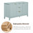 47.2" Sideboard With 3 Adjustable Shelves, 3 Drawers-1675166667