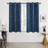 Foil Printed Constellation Pattern Blackout Grommet Curtains (Set of 4)-106635001-106635000